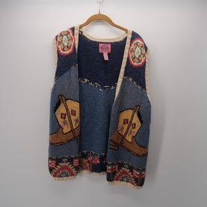 Cambridge Dry Goods Country Store Open Front Vest